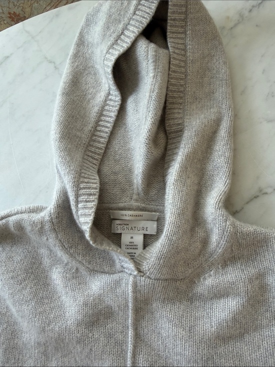 Nordstrom Sweaters - Signature Light Gray Cashmere Hoodie Sweater